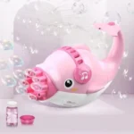 Automatic Cute Dolphin Bubble gun Machine For Kids - Image 2